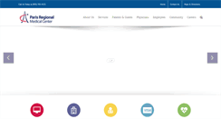 Desktop Screenshot of parisregionalmedical.com